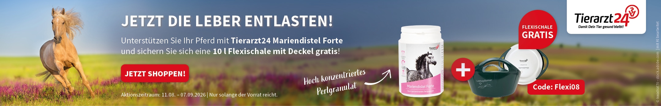 Tierarzt24 Mariendistel Forte plus Flexischale